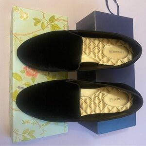 ***SOLD***Birdies The Starling Black Velvet Loafers